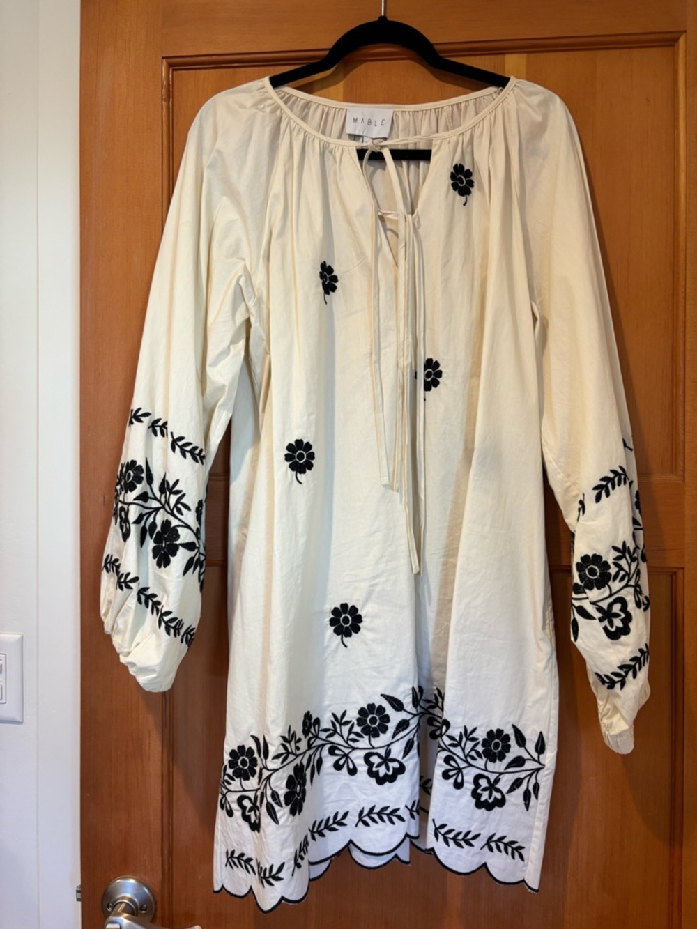 Mable Embroidered Peasant Dress